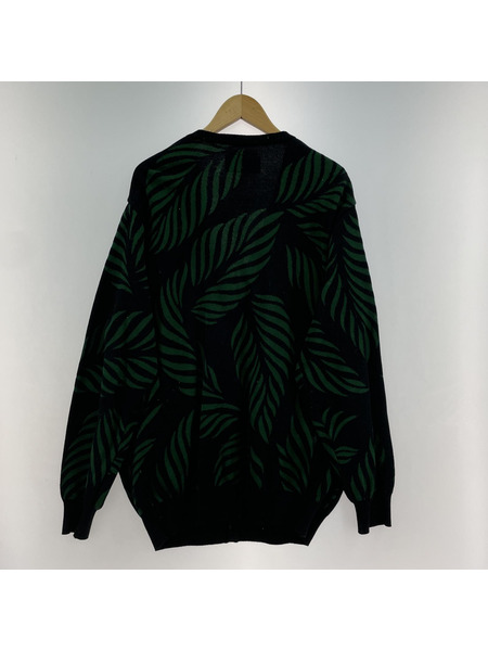 WACKO MARIA 23SS LEAF JACQUARD CARDIGAN (L)