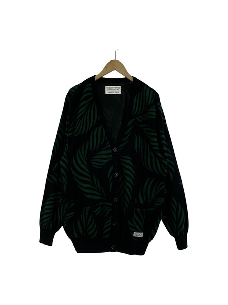 WACKO MARIA 23SS LEAF JACQUARD CARDIGAN (L)