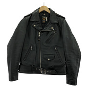 schott ライダース USA製 ワンスターライダースジャケット 黒 (36)