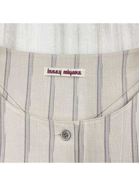 ISSEY MIYAKE 半袖シャツ 70s~80s ストライプポンチョシャツ
