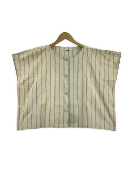 ISSEY MIYAKE 半袖シャツ 70s~80s ストライプポンチョシャツ