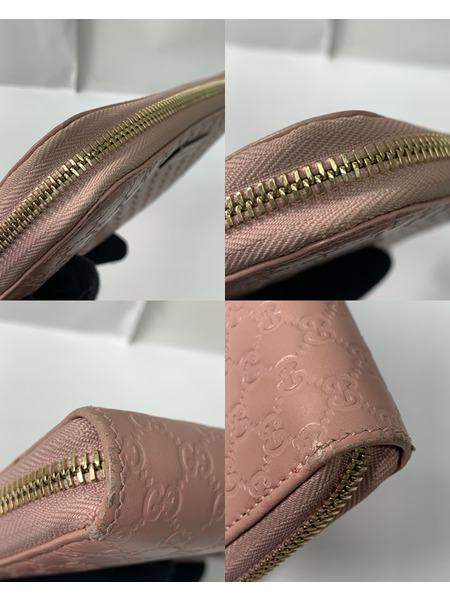 GUCCI マイクロシマ ラウンドウォレット 449391 グッチ 長財布 ロングウォレット GG柄