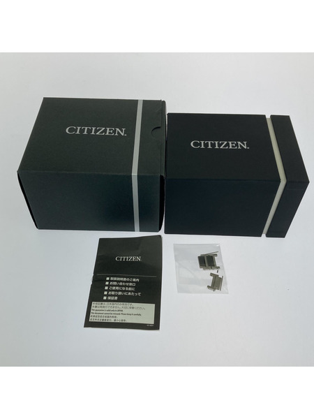 CITIZEN ATTESA エコドライブ チタン 電波ソーラー 腕時計 黒