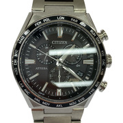 CITIZEN ATTESA エコドライブ チタン 電波ソーラー 腕時計 黒