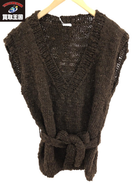 SEEALL HAND OVER SIZED KNIT VEST 2[値下]