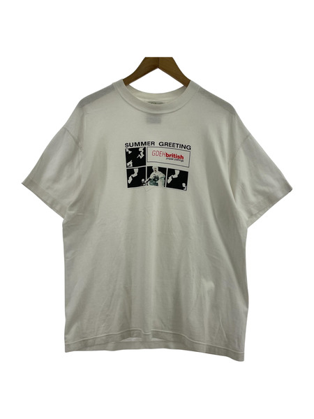 GOODENOUGH SUMMER GREETING プリントTee L 白