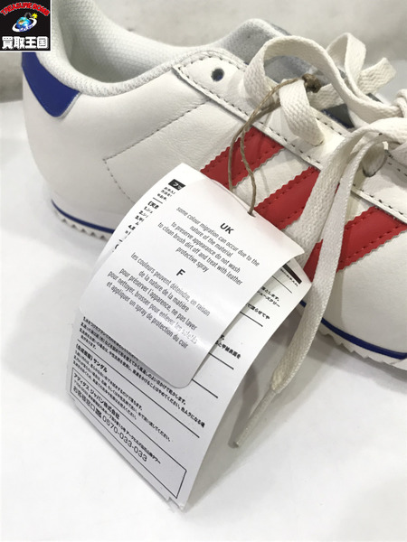 adidas originals K 74 WHITE RED BULE/24.5㎝/白/アディダス/スニーカー/タグ付