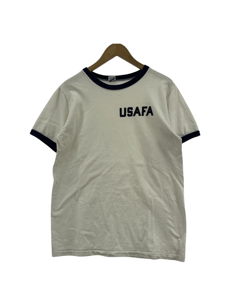 80s Champion USAFA プリントリンガーT M