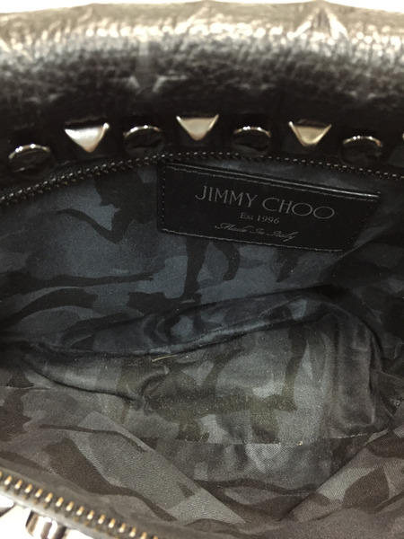 JIMMY CHOO DERRY マルチスタッズ ボディバッグ ブラック