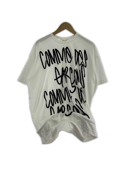 COMME des GARCONS 半袖Tシャツ・カットソー 22SS ロゴプリントヘムワイヤー SSTEE XS