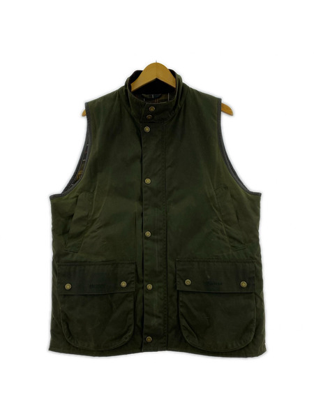 Barbour ジレ・ベスト × BARACUTA ワックスコットン ベスト S