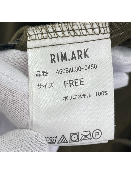 RIM.ARK ソノ他 ベロアコート カーキ