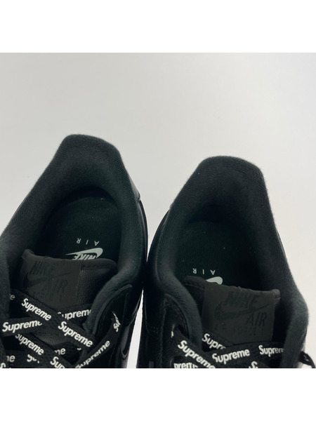 Supreme スニーカー NIKE×Supreme Air Force 1 Low 黒 27.0cm