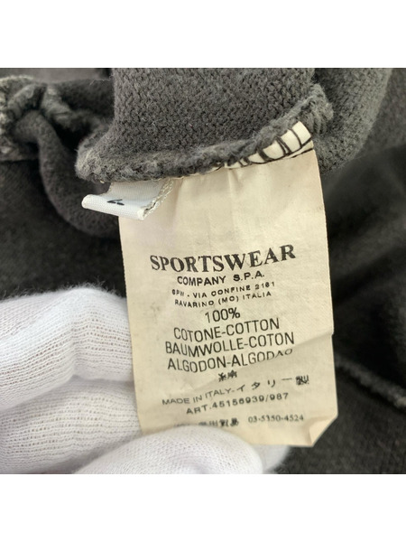 STONE ISLAND 06年製 ポールハーヴィ期 モックネックスウェット L グレー