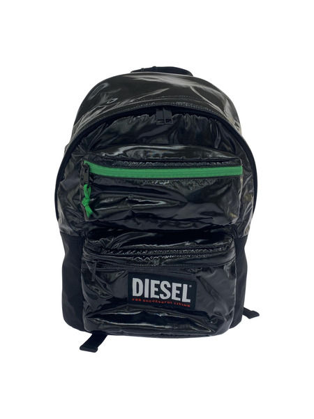 DIESEL ORYS RODYO PAT BACKPACK リュック 黒 緑 X08015