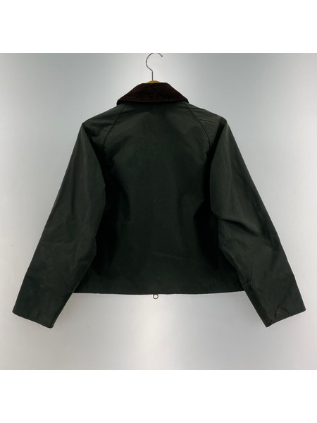 Barbour SPEY ワックスショートジャケット XS 緑系 242MWX1212