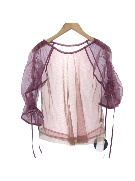 RONE PARC 24SS Raglan sheer top トップス FREE ピンク rone24ss-04b