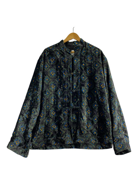 TOGA(VIRILIS）VELVET PRINT SHIRT チャイナジャケット 46