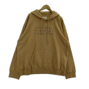 MM6 25ss ナンバリング プリントパーカー L ベージュ