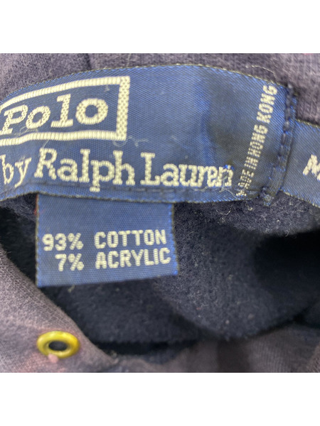 POLO RALPH LAUREN 香港製 ポロベア プルオーバーパーカー M 紺