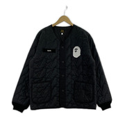 A BATHING APE キルティングジャケット 001LJ801007M 黒 (M)