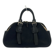 BURBERRY ミニボストンバッグ 黒 ノバチェック