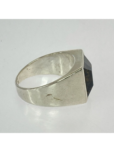 リング・指輪 HASH スクエア天然石リング 925