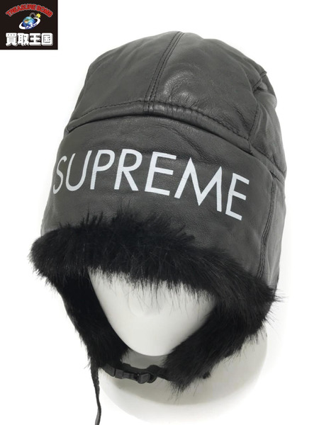 メリカリにて購入【早い者勝ち】  Supreme Leather Trooper Hat