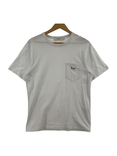 MAISON KITSUNE トリコロール フォックス パッチ ポケット Tee WHT (XS)