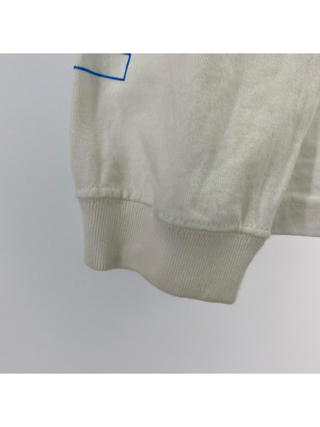 go slow caravan 長袖Tシャツ・カットソー ×NISSAN レーシングL/Sカットソー 白 (3)