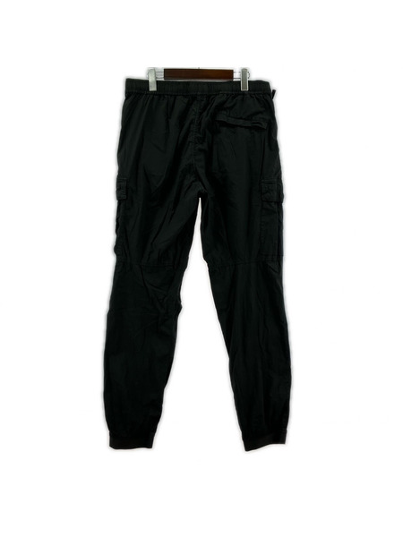 STONE ISLAND パンツ ストレッチ ガーメントダイ テーパードカーゴパンツ 黒