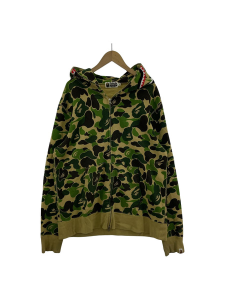 A BATHING APE/シャークパーカー/カモ/XL