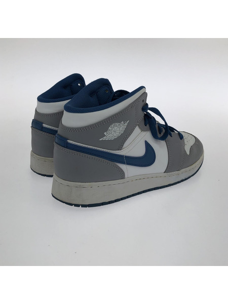 NIKE AIR JORDAN 1 MID (GS) CEMENT GREY 25.0cm