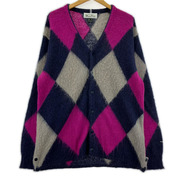 MANASTASH カーディガン アバディーン カーディガン アーガイル 紫(L)