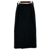 CLANE ロングスカート ウールロングスカート/ドット/GRY/0[値下]