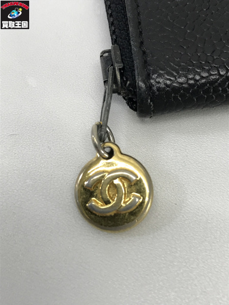CHANEL 小銭入れ・コインケース キャビアスキン コインケース 黒