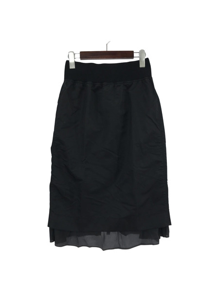 Sacai ジップデザインナイロンスカート 1 17-02956