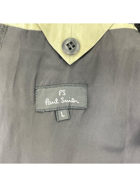 Paul Smith リネンコットン ストライプジャケット グレー (L)[値下]