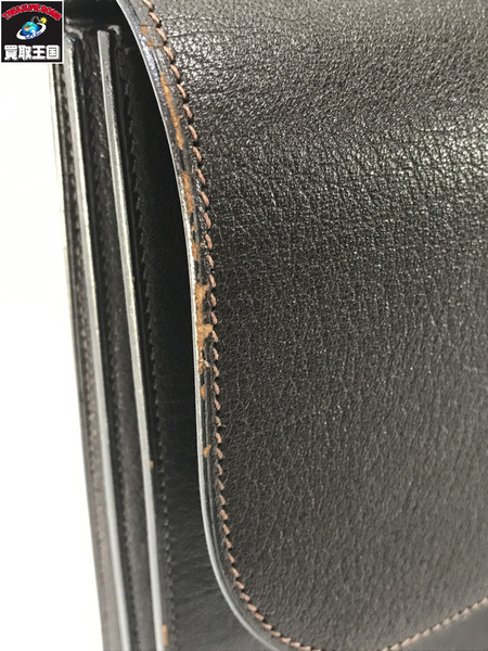 HERMES Sac a depeches 茶