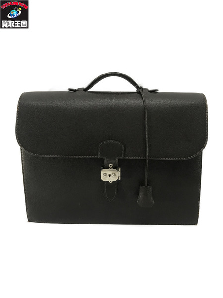 HERMES Sac a depeches 茶