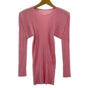 PLEATS PLEASE 長袖Tシャツ・カットソー プリーツ ピンク (3)