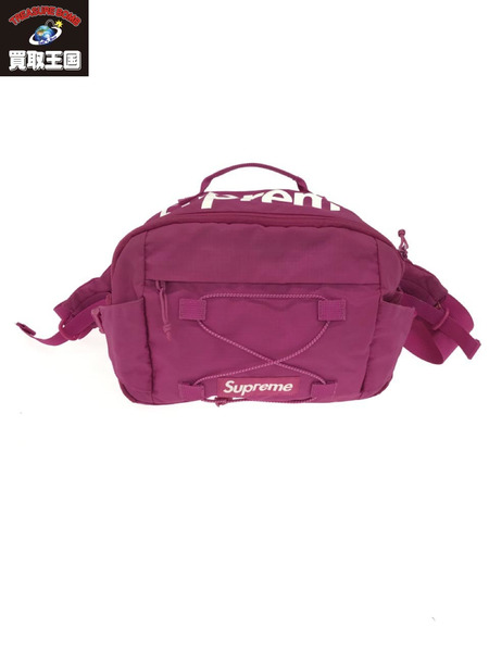 メンズsupreme 17ss waist bag pink