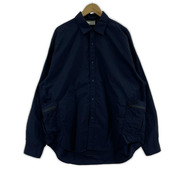 GRIP SWANY KOTI BEAUTY&YOUTH別注 ナイロンLSシャツ 紺