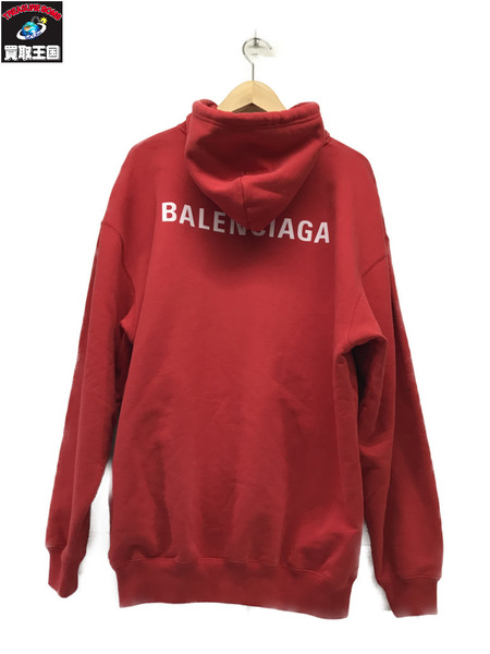 Balenciaga スモールロゴオーバーサイズプルオーバーパーカー