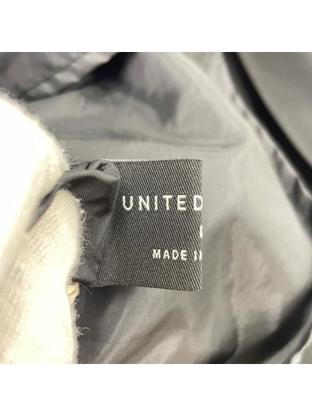 UNITED TOKYO 長袖ワンピース エコレザーパーツワンピース 黒