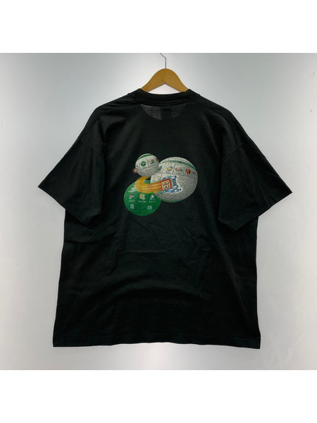 OLD・VINTAGE FRUIT OF THE LOOM/WINZIP/インターネット/黒/XL
