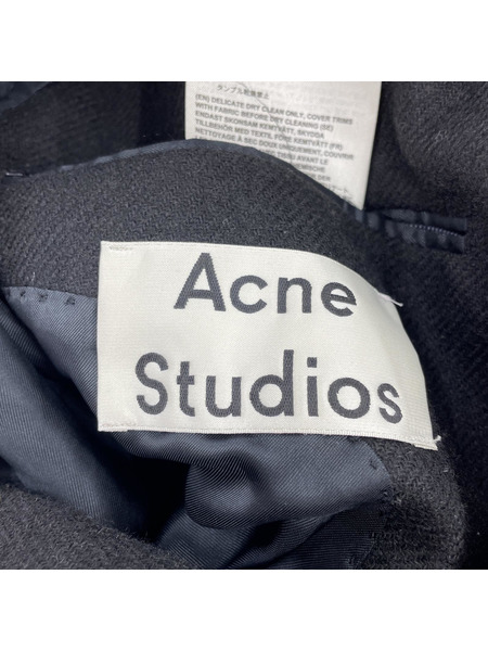 Acne Studios Black Shetland Wool Blazer 46