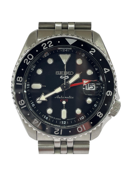 SEIKO 5 スポーツ GMT 自動巻キ 腕時計 4R34-00A0