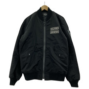 フライトジャケット SKULL ＷORKS MA-1 黒（XL）