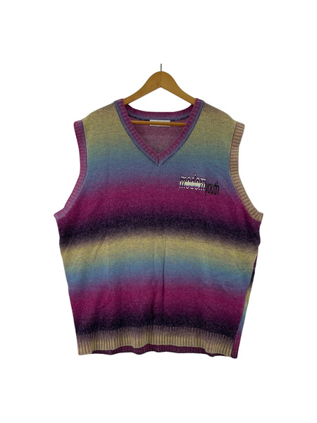 TTT_MSW 22aw Kasuri Knit Vest ニットベスト sizeXL